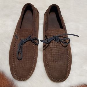 Woven Suede Loafers Size 43